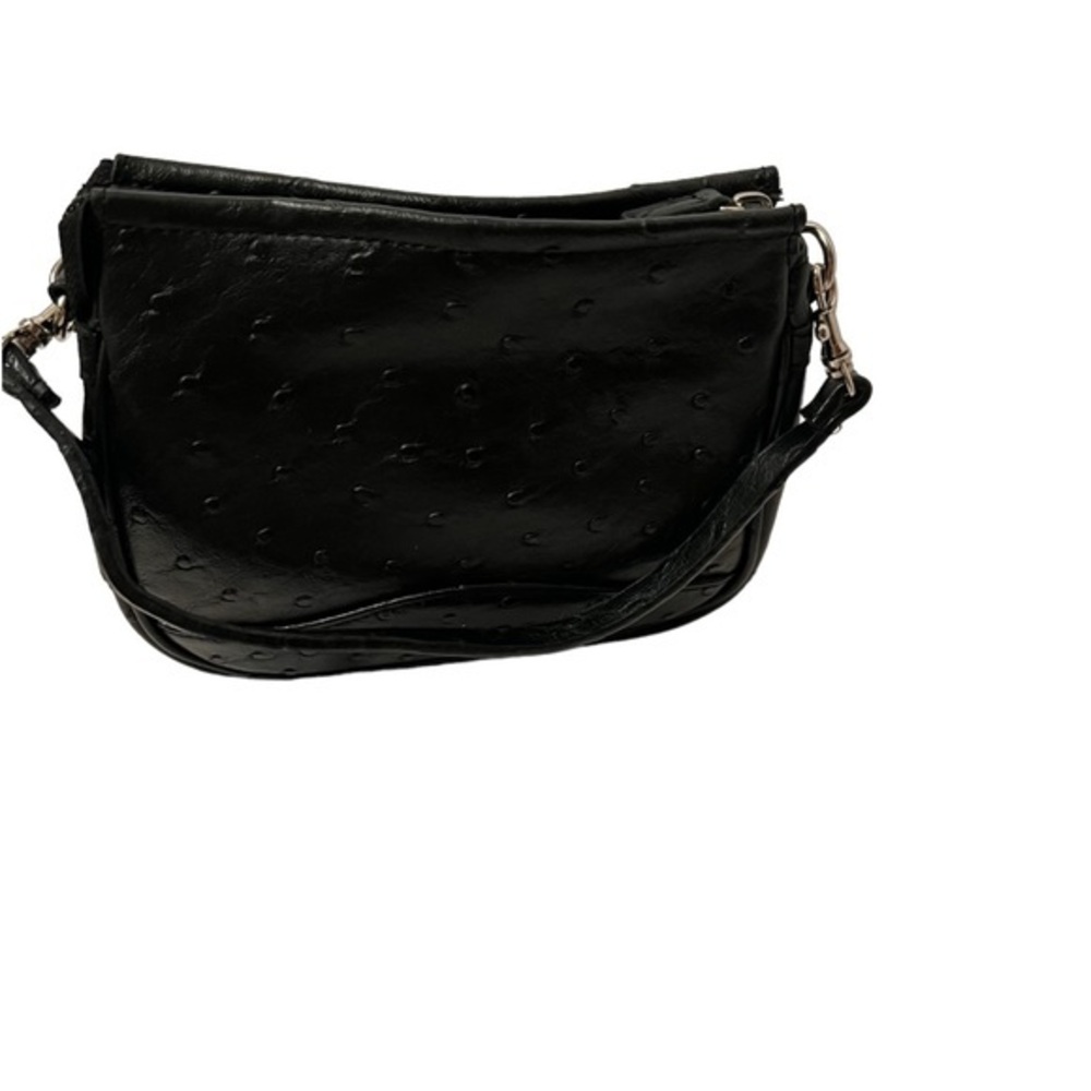 Black Embossed Mini Purse